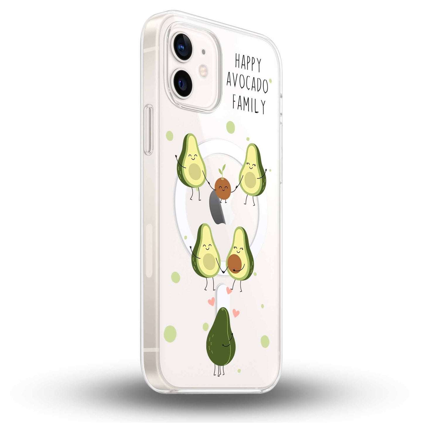 Avocado’s Family - Cover MagSafe Trasparente Personalizzata