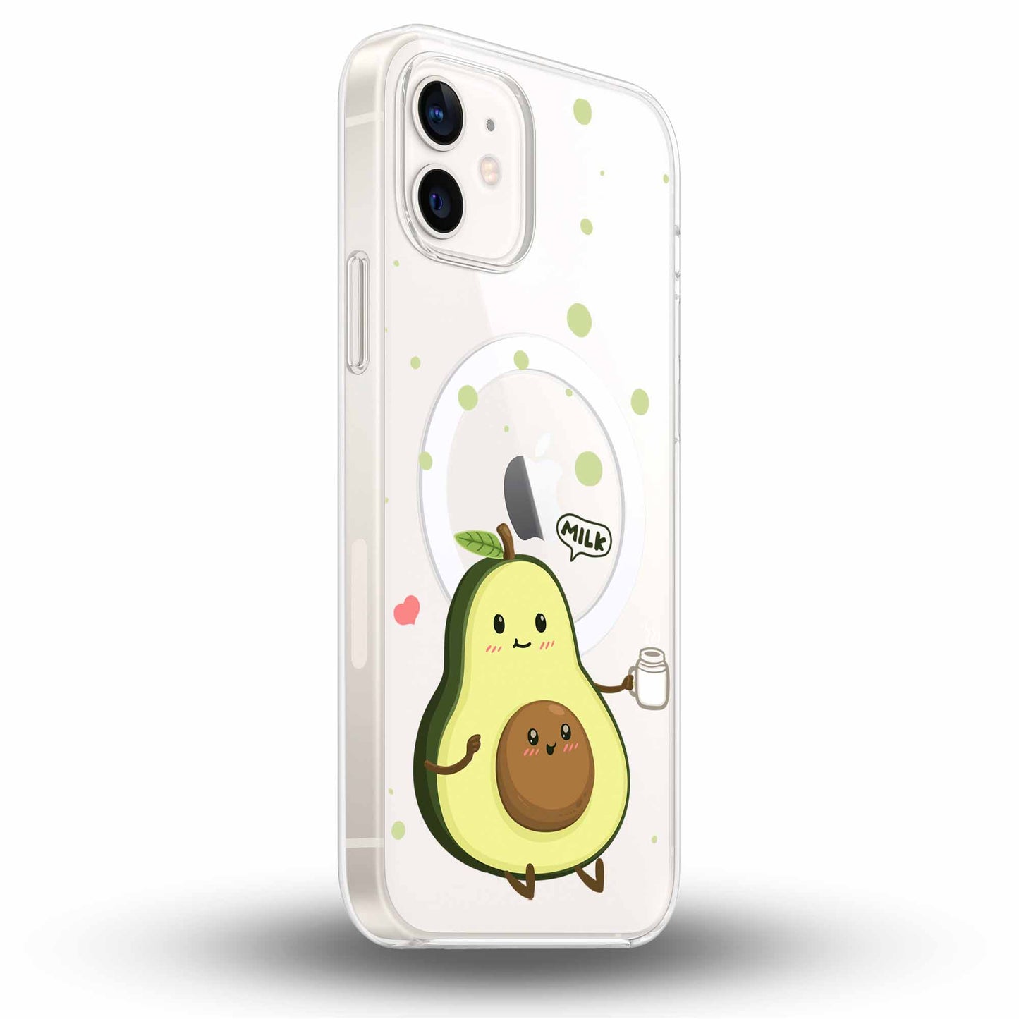 Cute Avocado - Cover MagSafe Trasparente Personalizzata
