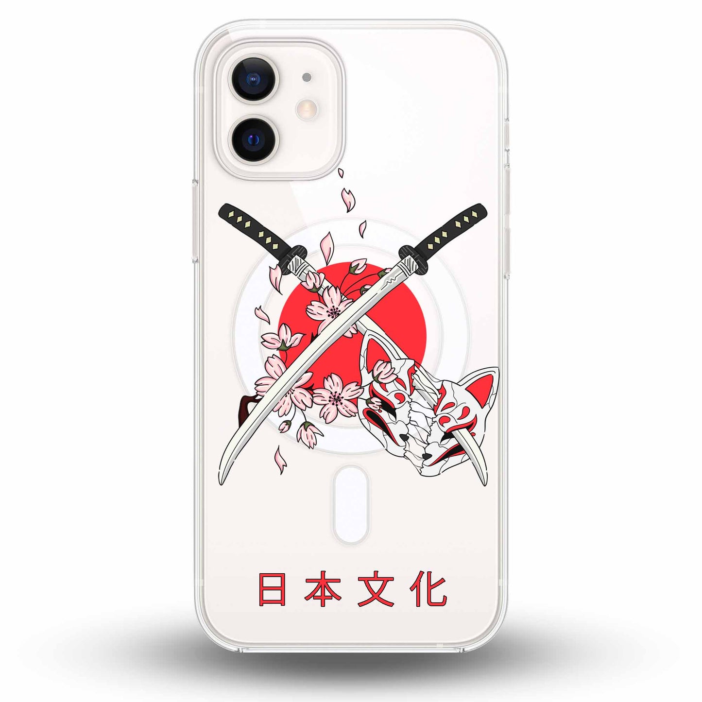 Twin Blades (二刀流) - Cover MagSafe Trasparente Personalizzata