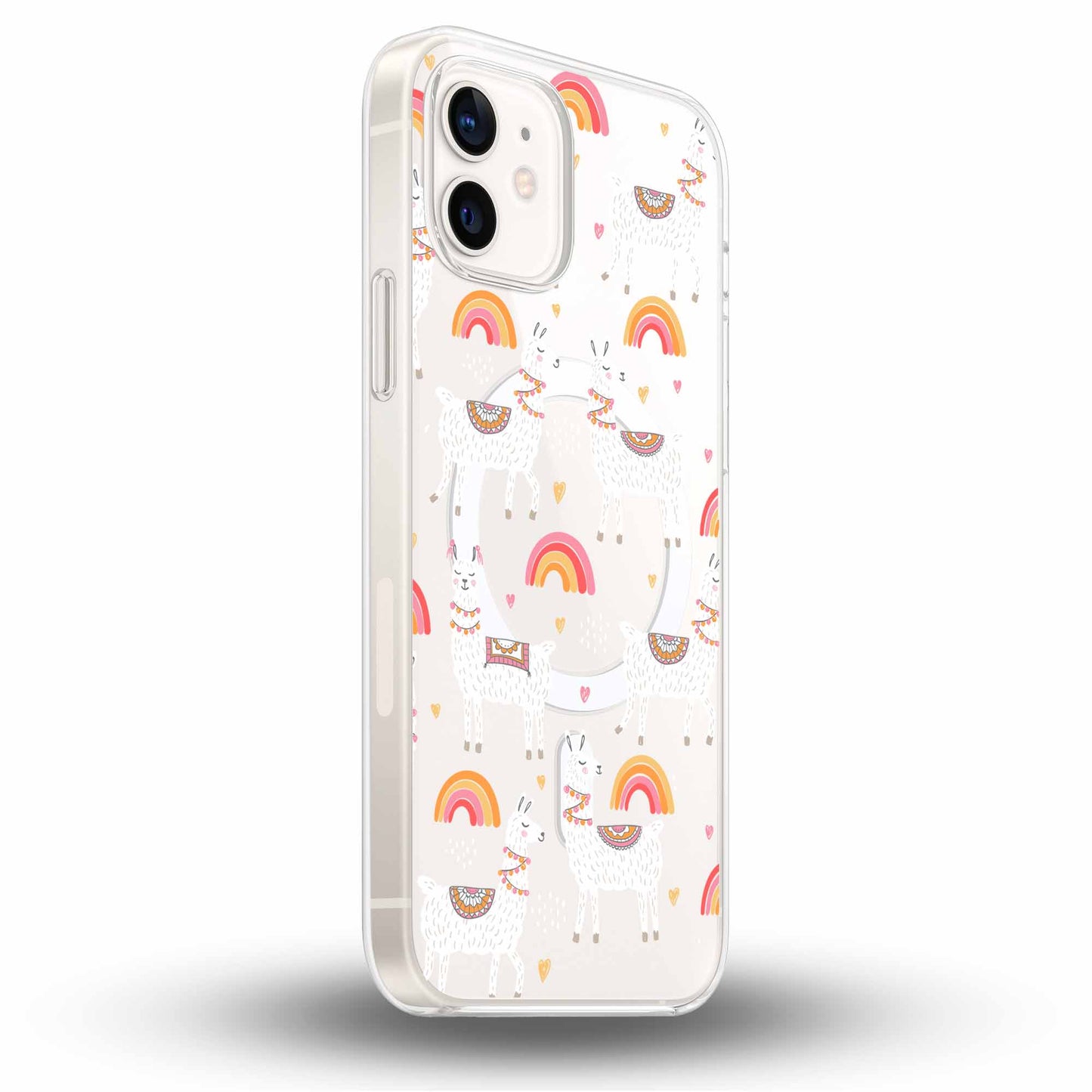 Peaceful Lamas - Cover MagSafe Trasparente Personalizzata