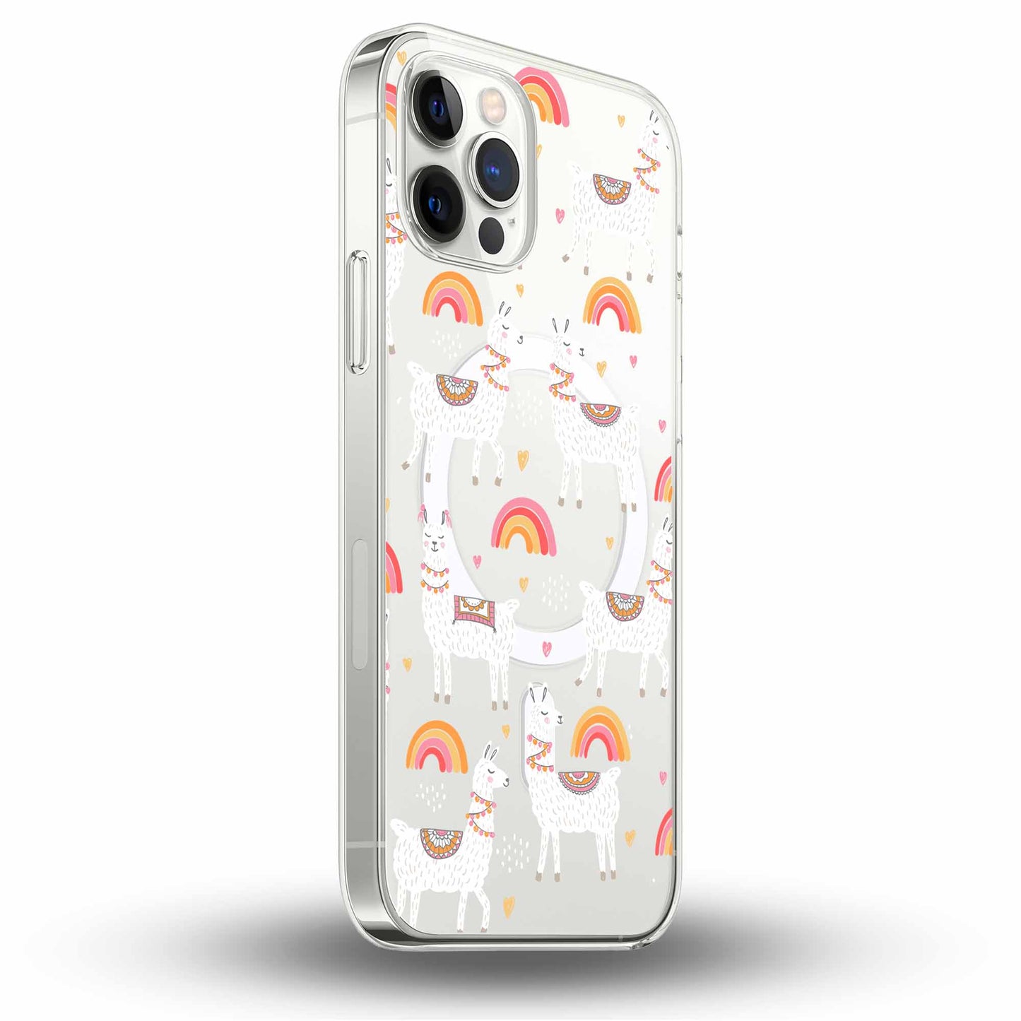 Peaceful Lamas - Cover MagSafe Trasparente Personalizzata