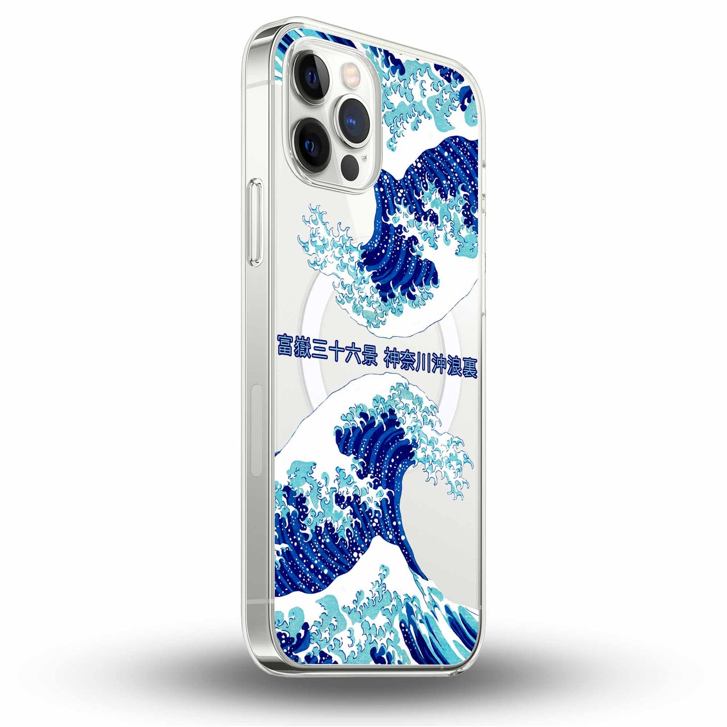 The Great Wave off Kanagawa (神奈川沖浪裏) - Cover MagSafe Trasparente Personalizzata