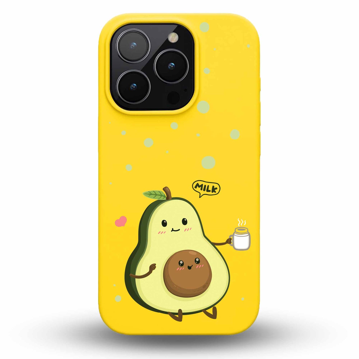Cute Avocado - Cover Monocolore Personalizzata