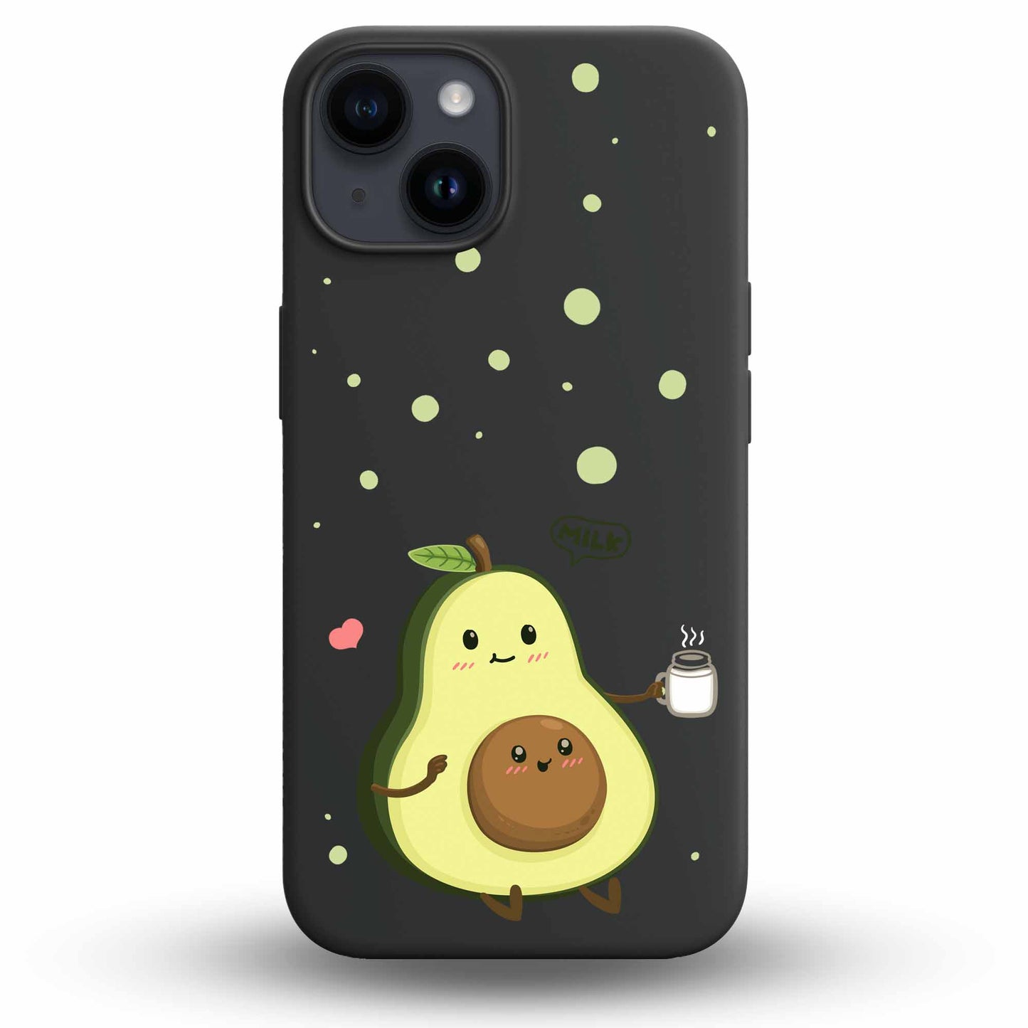Cute Avocado - Cover Monocolore Personalizzata