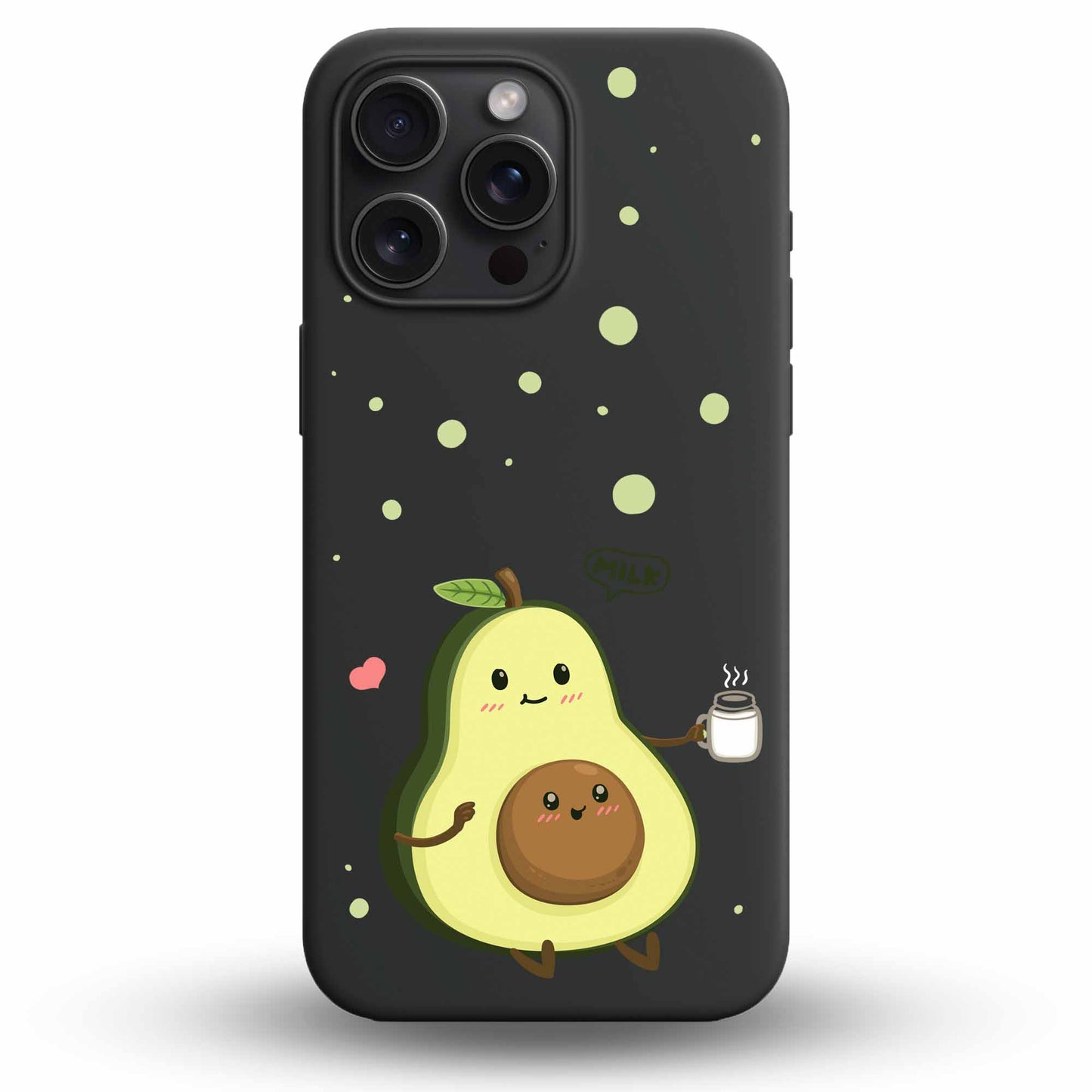 Cute Avocado - Cover Monocolore Personalizzata