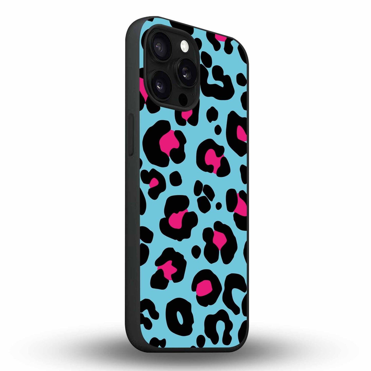 Sky Blue (Leopard Luxe) - Cover Monocolore Personalizzata