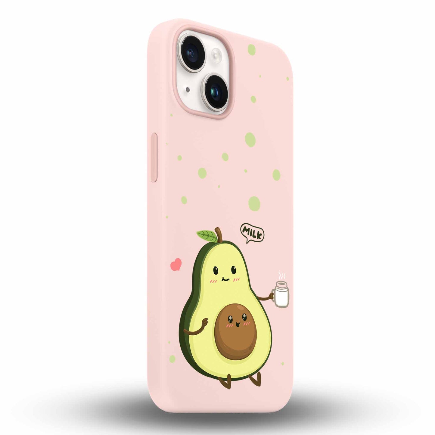 Cute Avocado - Cover Monocolore Personalizzata