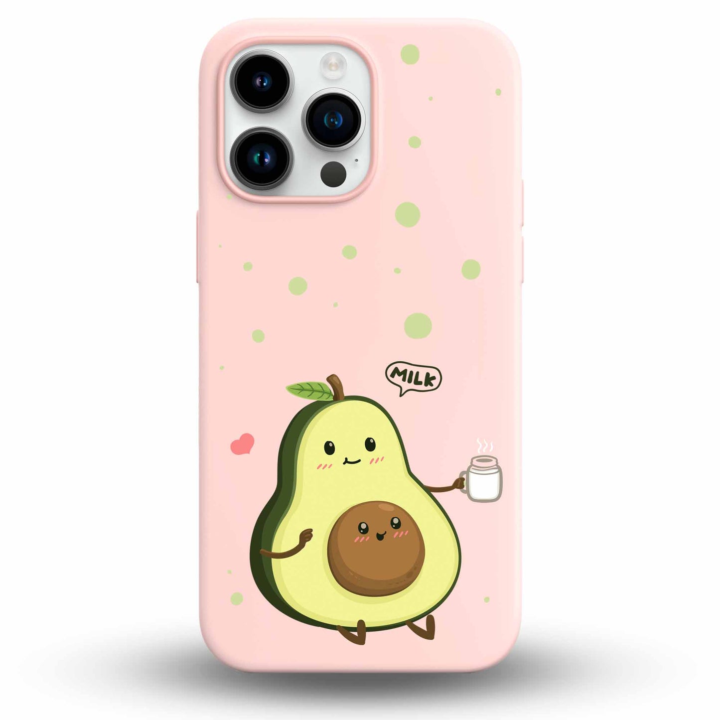 Cute Avocado - Cover Monocolore Personalizzata