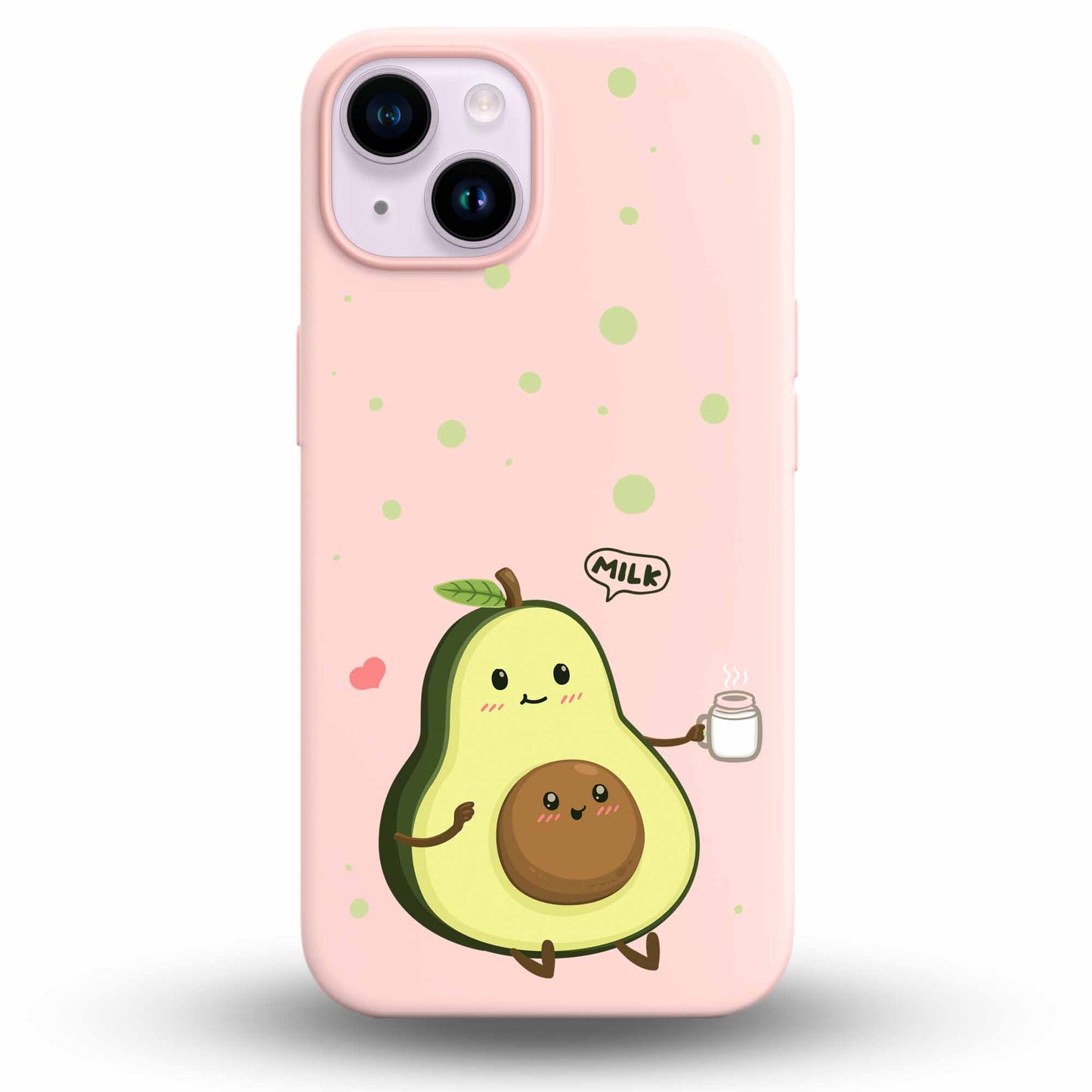 Cute Avocado - Cover Monocolore Personalizzata