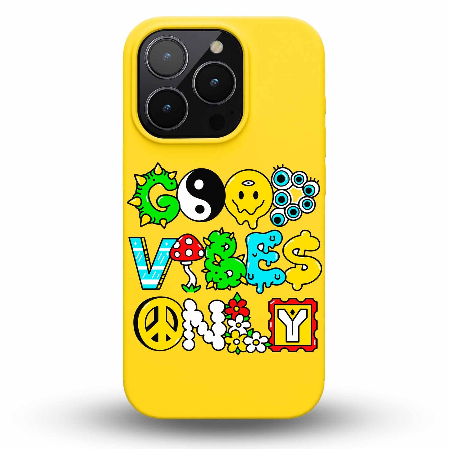 Good Vibes Only - Cover Monocolore Personalizzata