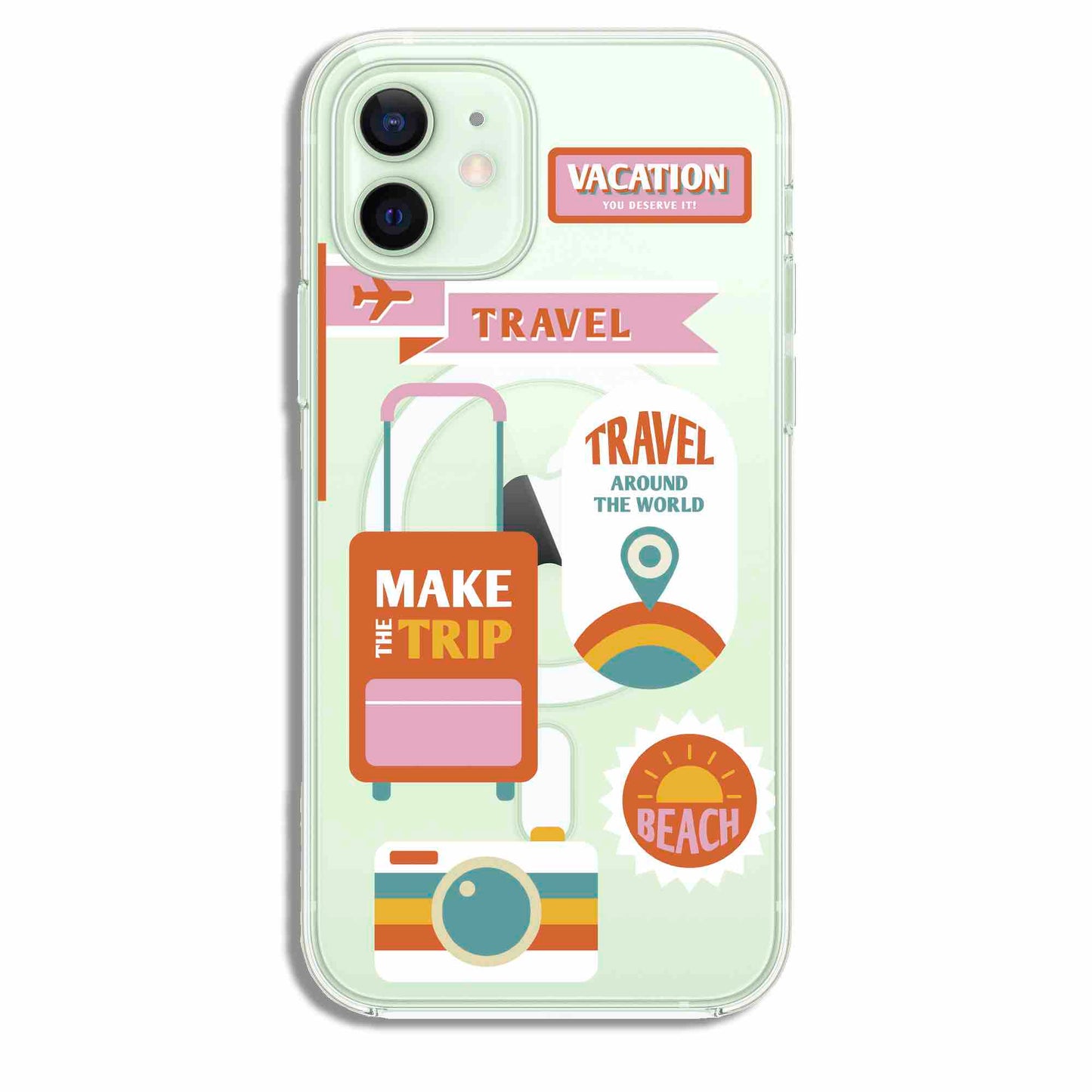 Vintage Vacay Stickers - Cover Magsafe Trasparente (MagClear Case)