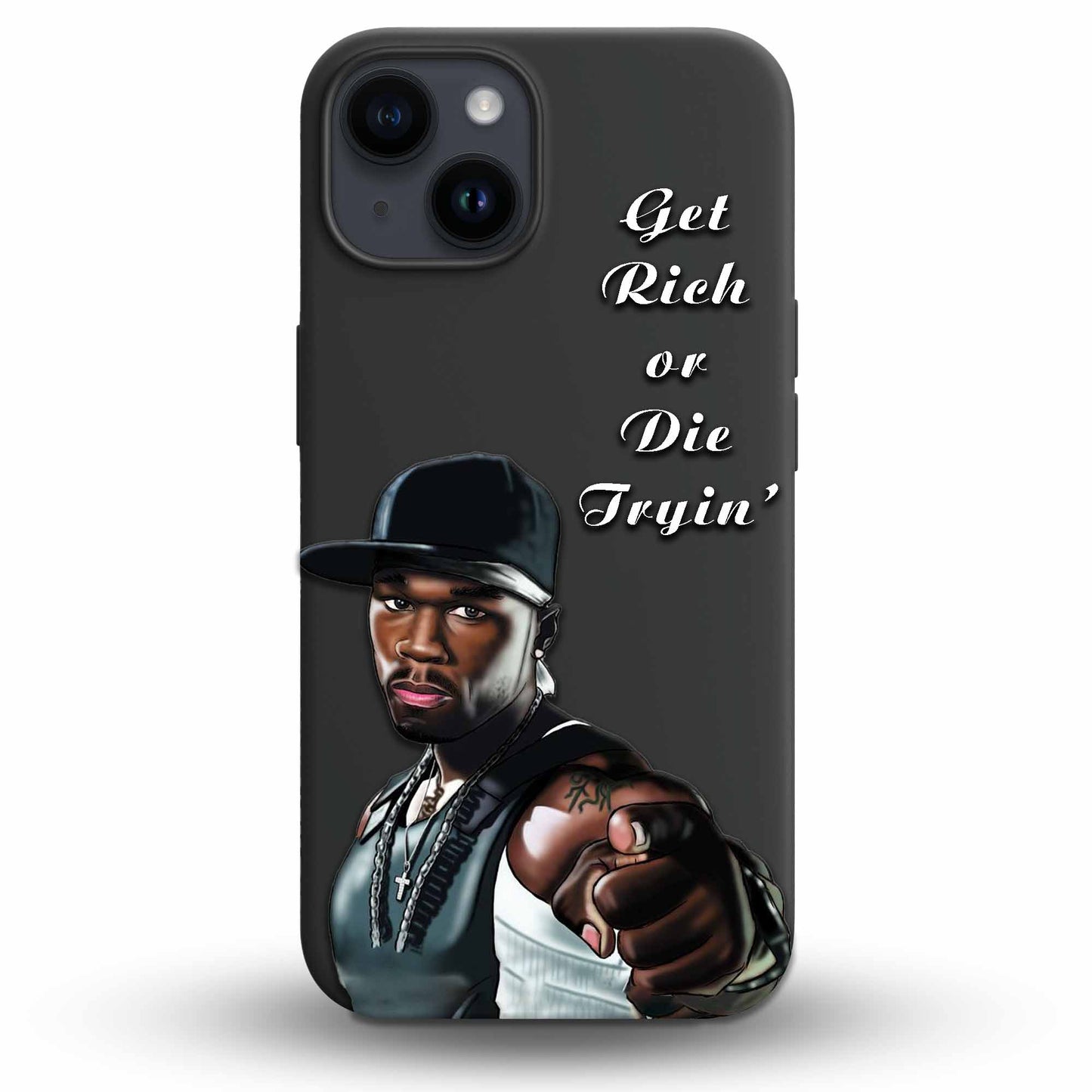 Get Rich Or Die Tryin' - Cover Monocolore Personalizzata