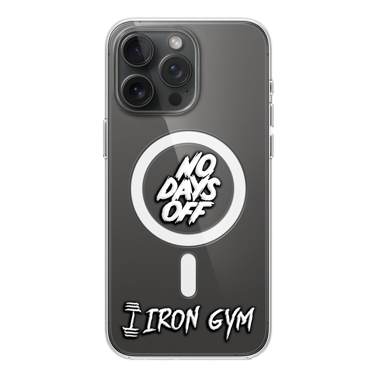 No Days Off Black/White - Cover Magsafe Trasparente (MagClear Case)