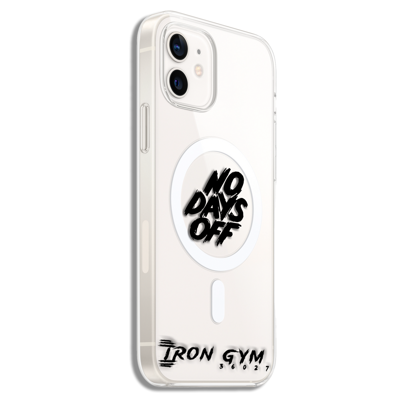 No Days Off Black/White - Cover Magsafe Trasparente (MagClear Case)