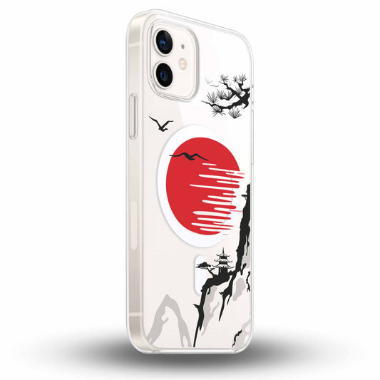 Rising Sun (昇る太陽 ) - Cover MagSafe Trasparente Personalizzata