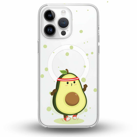 Avocado Jogger - Cover MagSafe Trasparente Personalizzata