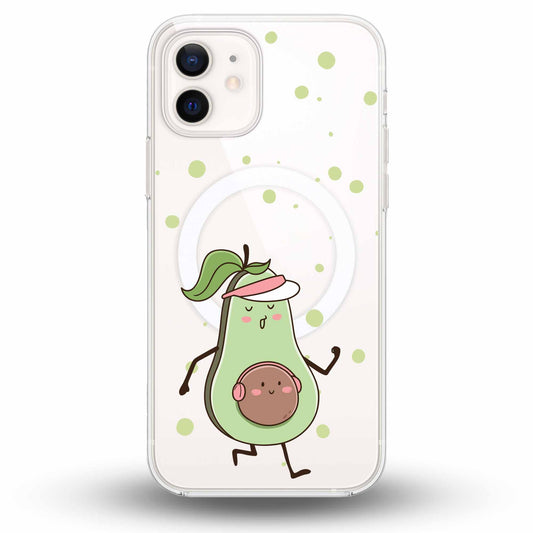Avocado Fitness - Cover MagSafe Trasparente Personalizzata