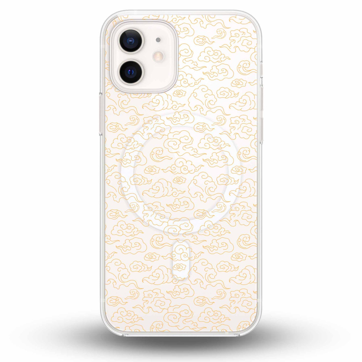 Gold Clouds - Cover MagSafe Trasparente Personalizzata