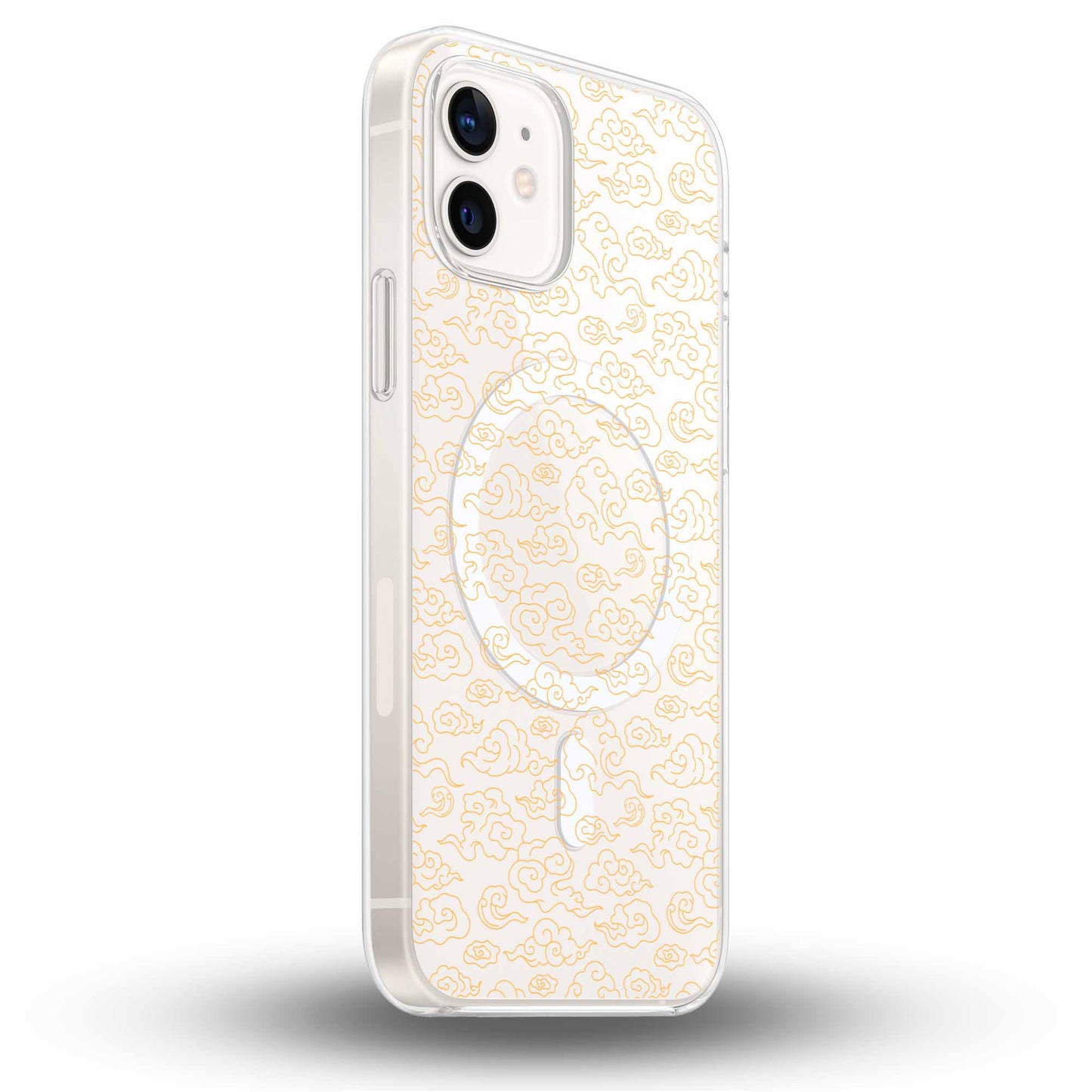 Gold Clouds - Cover MagSafe Trasparente Personalizzata