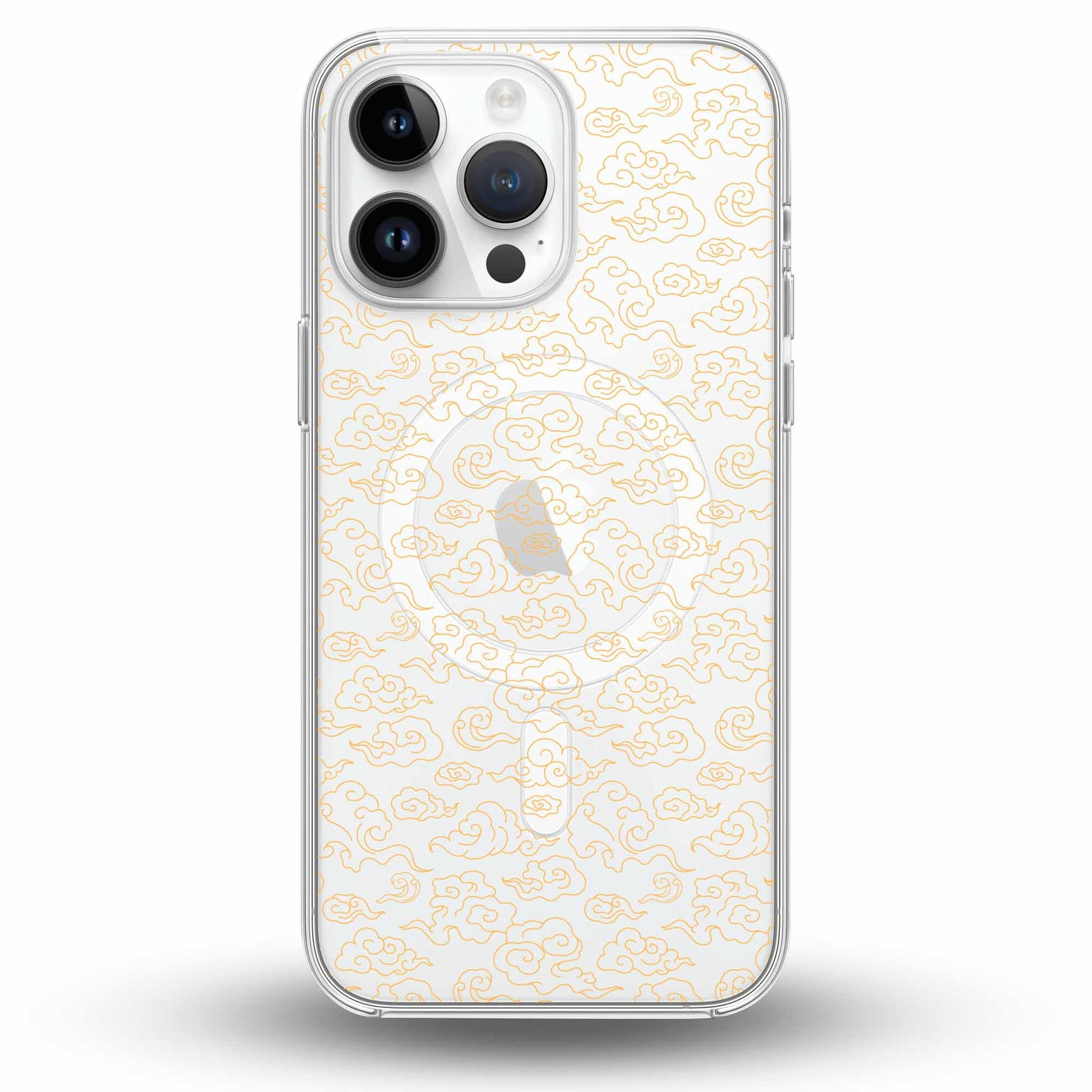 Gold Clouds - Cover MagSafe Trasparente Personalizzata