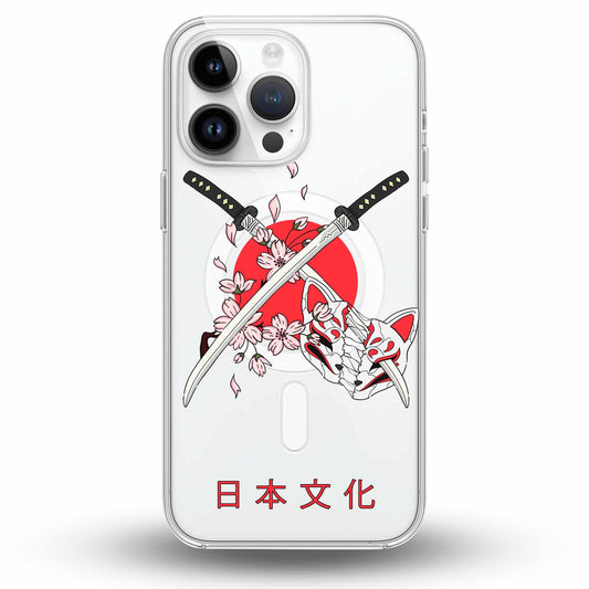 Twin Blades (二刀流) - Cover MagSafe Trasparente Personalizzata