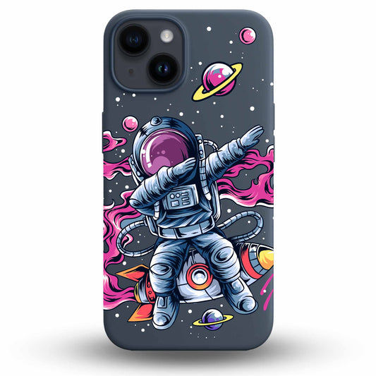 Dabbing Astronaut - Cover Monocolore Personalizzata