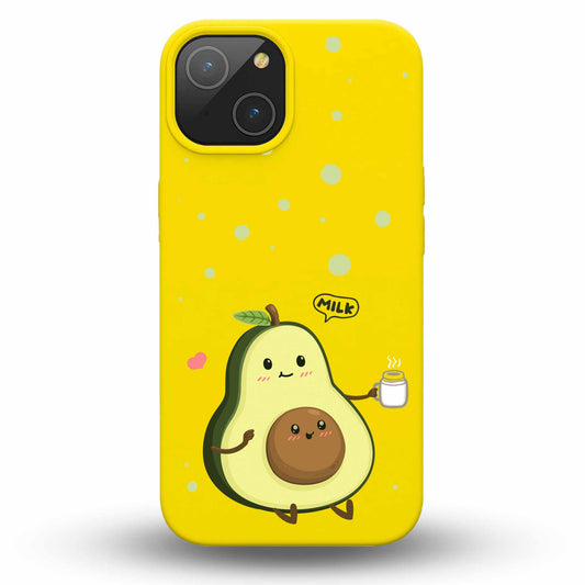 Cute Avocado - Cover Monocolore Personalizzata