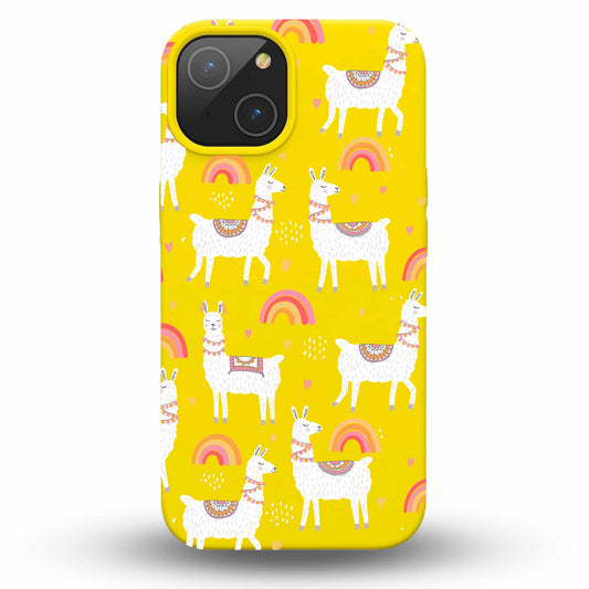 Peaceful Lamas - Cover Monocolore Personalizzata