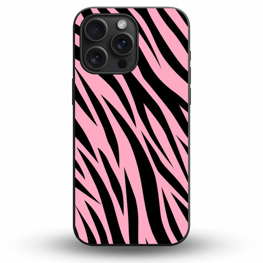 Charm Pink Zebra Luxe - Cover Monocolore Personalizzata