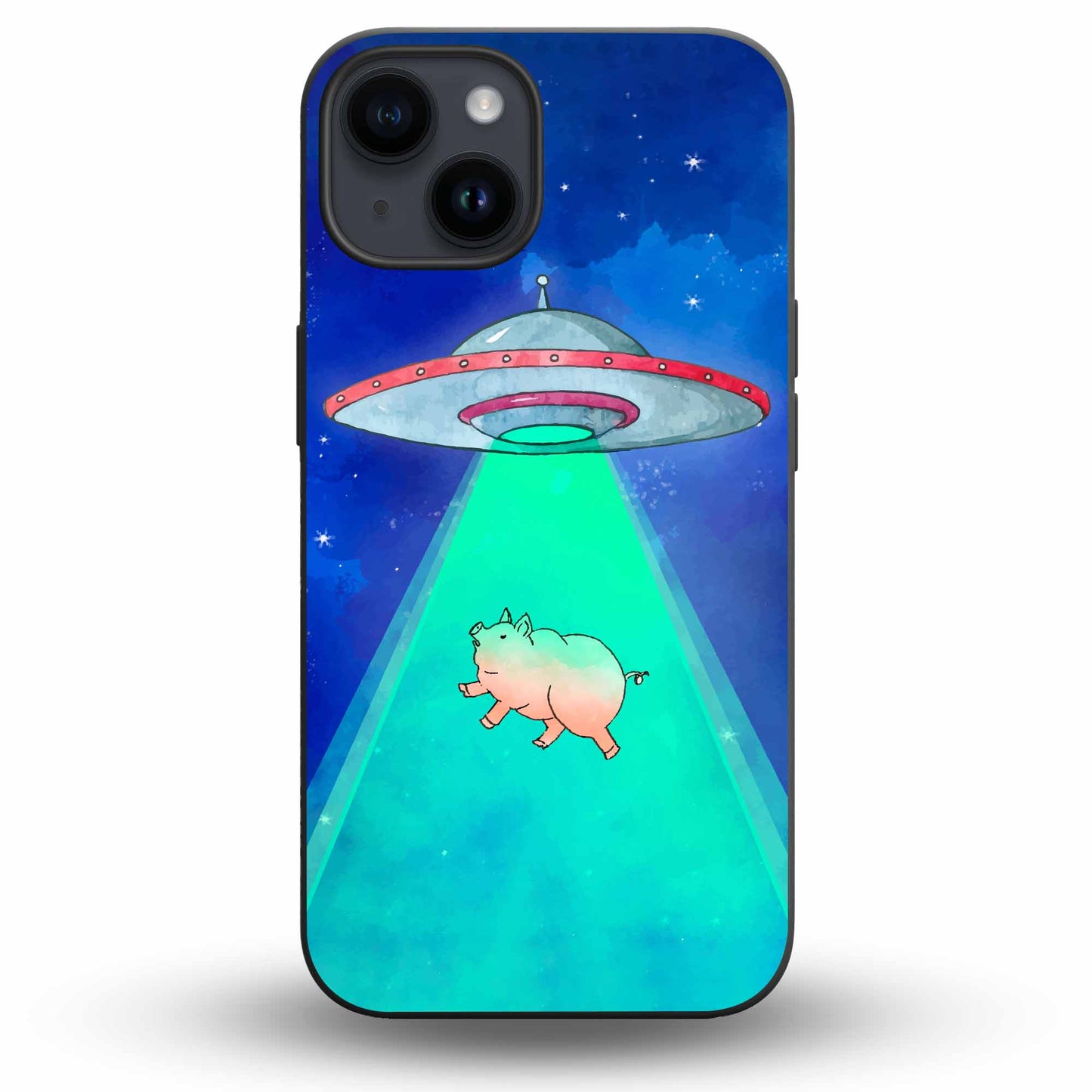 Piggy Alien - Cover Monocolore Personalizzata