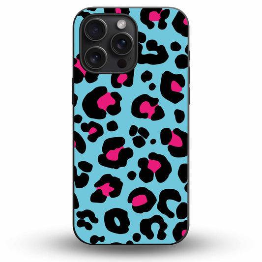 Sky Blue (Leopard Luxe) - Cover Monocolore Personalizzata