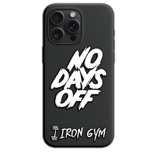 No Days Off (White on Black)- Cover Monotone