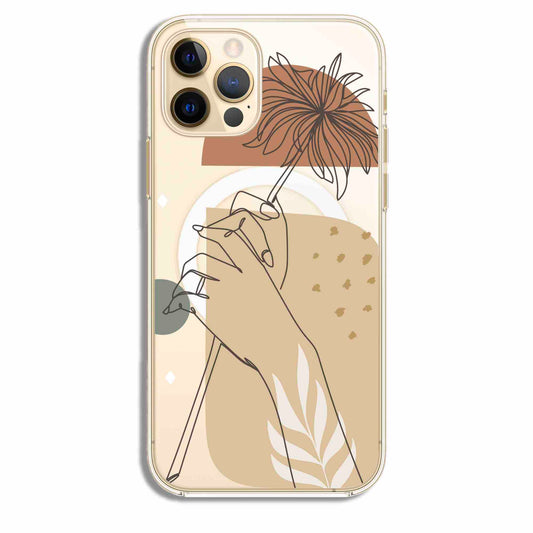 Minimal Flower - Cover Magsafe Trasparente (MagClear Case)
