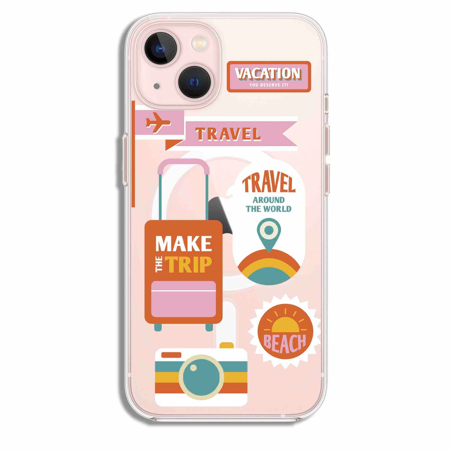 Vintage Vacay Stickers - Cover Magsafe Trasparente (MagClear Case)